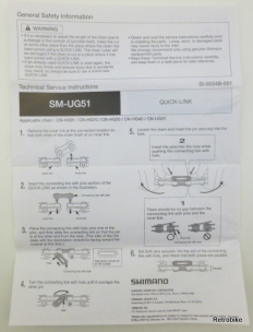 Shimano CN-HG40 Fahrradkette HG 1/2 x 3/32" 6-7-8 fach bis zu 24 Gang 114 links mit Quick Link Kettenschloss silber