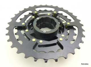 Shimano CS HG 200 Hyperglide freehub body 7 speed 12 to 32T teeth cassette sprocket rear derailleur
