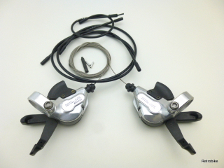 Shimano Deore LX SL-M569 3x8 rapidfire trigger shifter Schalthebel Set 90er Jahre mit  Montageanleitung NOS