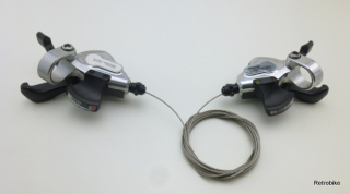 Shimano Deore LX SL-M569 3x8 rapidfire trigger shifter Schalthebel Set 90er Jahre mit  Montageanleitung NOS