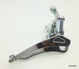 Shimano FD-AL11 down pull 3 fach Schelle Durchmesser 28,6mm 136g silber 80er Jahre MTB Tourenrad