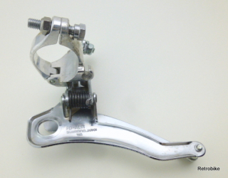 Shimano FD-AL11 down pull 3 fach Schelle Durchmesser 28,6mm 136g silber 80er Jahre MTB Tourenrad