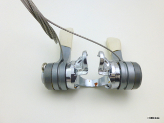 Shimano Index System SL-453 Sport LX Exage SIS Rahmenschalthebel Unterrohr Stahlrahmen 2x7 friction shifting + Montageanleitung NOS