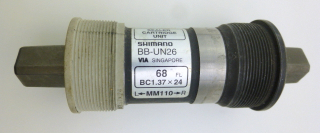 Shimano internal bearing BB-UN26 square sealed cartridge bottom bracket 68mm BSA 1.37x24 axle 110mm