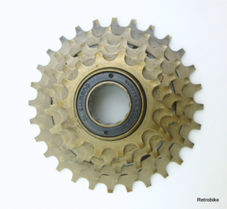 Shimano MF - Z012 INDEX freewheel sprocket BSA 5 speed burnished 14 to 28 teeth SIS shifting system friction road bike NOS