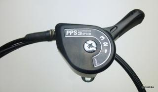 Shimano Positron PPS Model SL-3S45 3 speed gear hub shift lever shift cable shifter body set