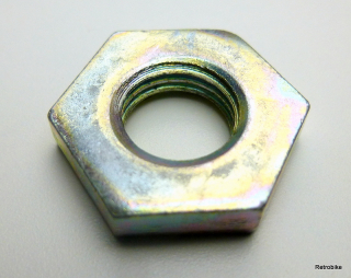 Preview: Shimano Sechskantmutter Sicherungsmutter 4mm Breite SW 17 BC 3/8" x 26 TPI 70er-80er Jahre Teilenr. Y2812100 CB-E110 E-Type NOS