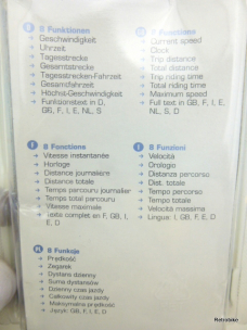 Sigma BC 800 bike computer digital bike speedometer wired 8 functions