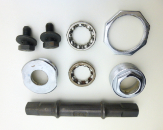 Preview: Thun 85 4 Kant Innenlager Achse JIS BSA Tretlager Set