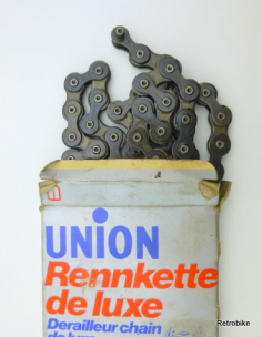 Union Rennkette de luxe 1/2 x 3/32" Nr. 559 Kettenschaltung Rennrad 80er Jahre NOS