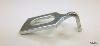 Unterlegscheibe mit Haltenase Stahl verzinkt Ausfallsicherung Fahrradachse Vorderrad VR