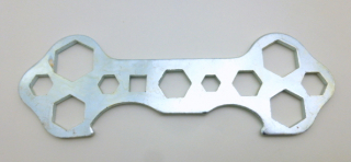 Verma No. 4250 Z eleven-hole wrench 7 - 17 mm old multi-tool 80s NOS