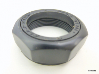 Vorbau 22,2mm Ziermutter Abschlussmutter Kontermutter 1" Fahrrad Steuersatz Alu schwarz mit Staubschutz Dichtring