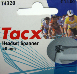 Tacx T4320 Steuersatzschlüssel Fahrradgabel Werkzeug Maulweite 40mm
