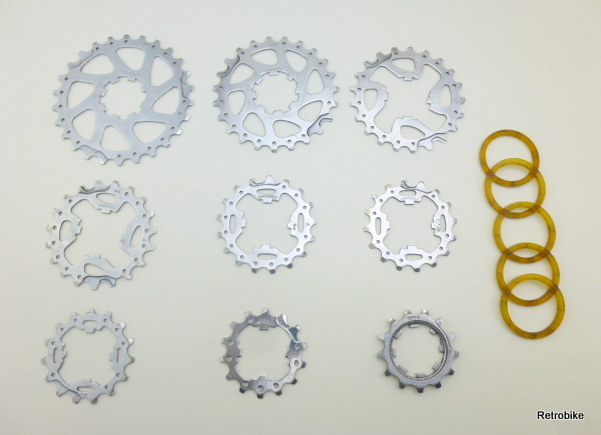 retrobikefranken - Campagnolo Veloce 9 speed freewheel 13 to 26 teeth ...