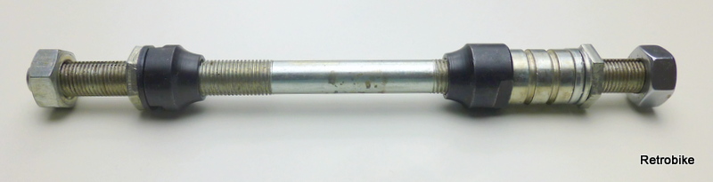 retrobikefranken - Bicycle rear wheel solid axle FG 9.5 threaded rod 3/ ...