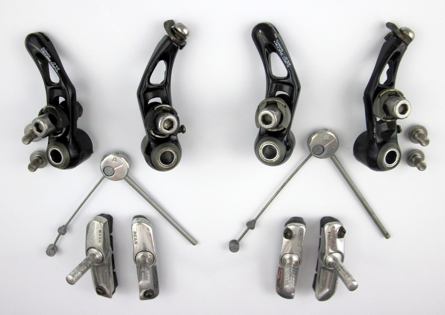 retrobikefranken - Shimano Deore LX brake Set Cantilever system front &  rear wheel complete
