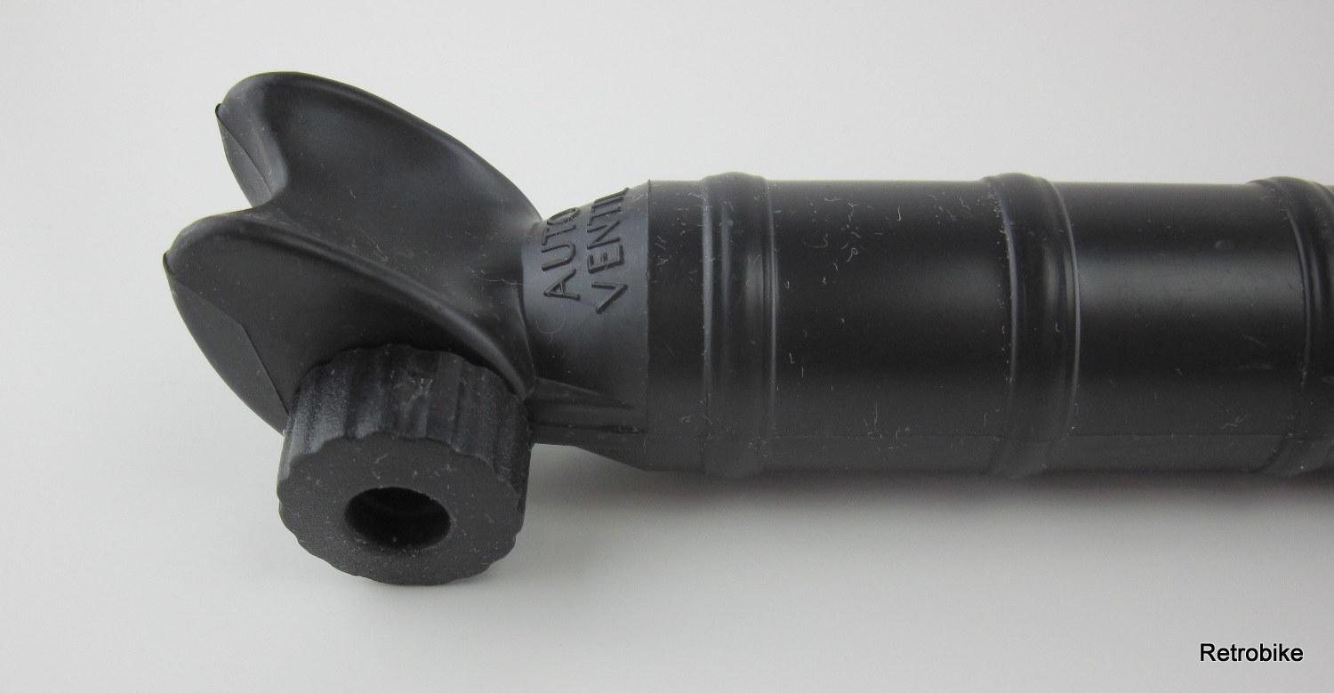 retrobikefranken - sks handpumpe luftpumpe autoventil schrader ventil  schwarz 80er 90 er jahre