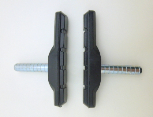 1 Paar Con-Tec Cantilever V-brake Bremsschuhe Bremsbeläge 70mm Länge Bolzen ohne Gewinde