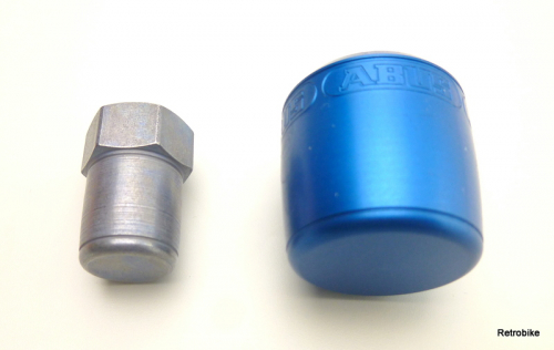 ABUS NutFix M10x1 blue gravity technology component security solid axles rear wheel lock