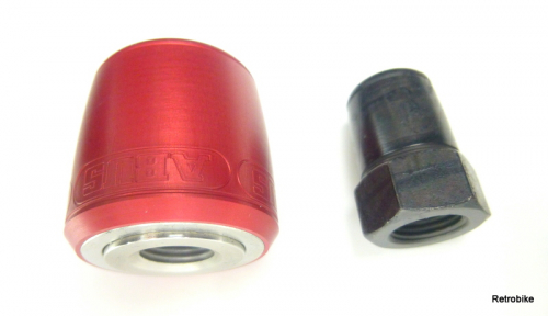 ABUS NutFix M10x1 red gravity technology component security solid axles rear wheel lock