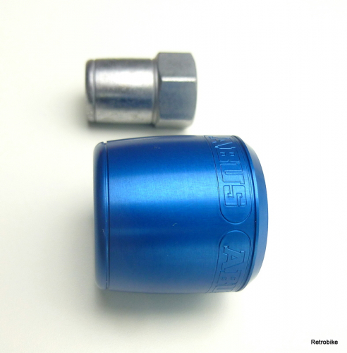 ABUS NutFix M9 x1 blau Gravitationstechnologie Diebstahlschutz Vollachse Vorderrad Laufrad