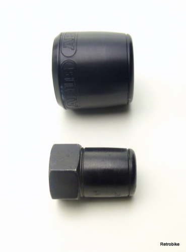 ABUS NutFix 3/8 Zoll schwarz Gravitationstechnologie Diebstahlschutz Vollachse Hinterrad Laufrad