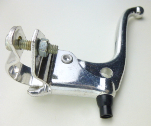 Altenburger Synchron Alu Bremshebel Bremsgriff Felgenbremse Zangenbremse silber Montage rechte Seite NOS