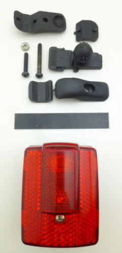 B&M Relite professional Bumm Dioden Rücklicht Sicherheitslicht rot Batterielicht