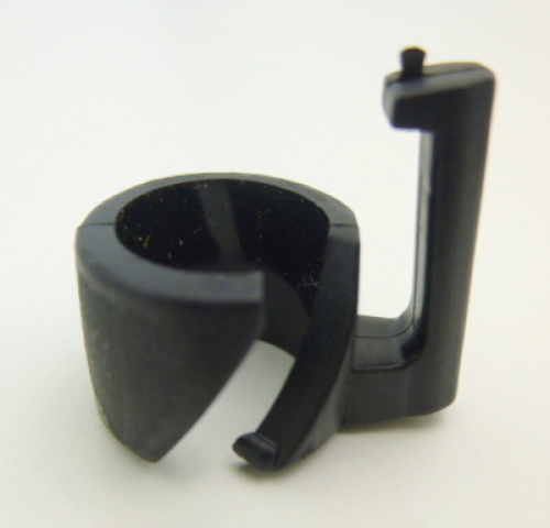 Befestigungsclip Halteklammern Mantelschoner Kleiderschutz 11 mm Kunststoff schwarz Montage Strebe Fahrradrahmen