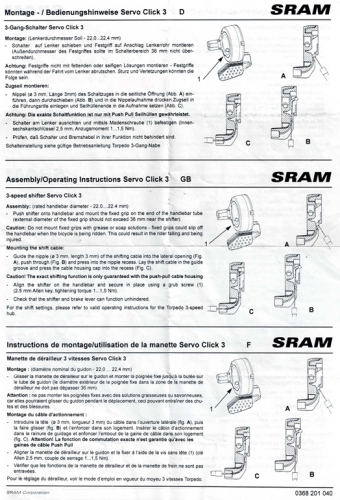 Sachs Torpedo T3 servo click 3 speed shifter set  415  515  H3111  T3  3 gear hubs IGH NOS