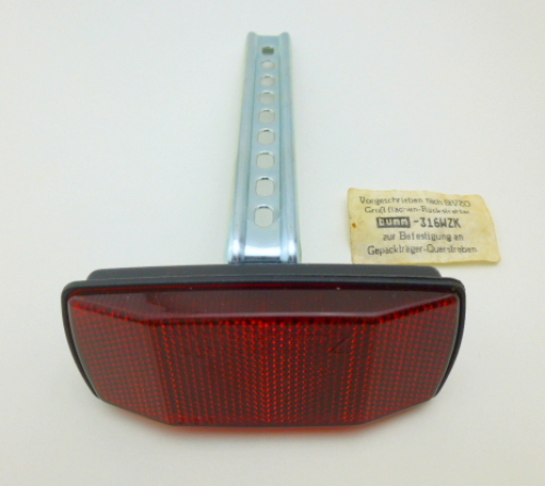 Bumm Z 316WZK Großflächen Rückstrahler rot Gepäckträger Querstreben K30114