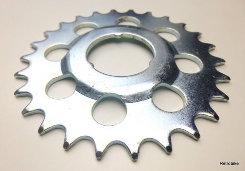 Esjot sprocket silver 26T 26 tooth gear hub 1 speed singlespeed hub universal spare part