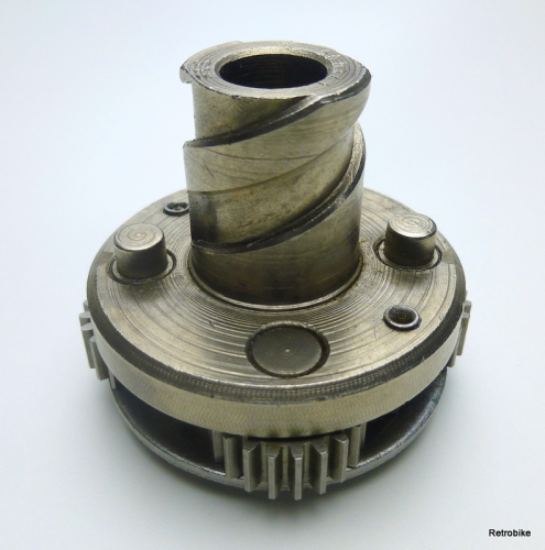 F&S Modell 55 Innerer Antreiber 4 Zapfen 4 Planetenräder Torpedo Dreigang Getriebenabe Nabe 50er Jahre NOS