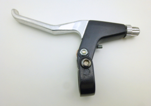 Fahrrad Bremshebel rechts Ø 22,2 mm Alu schwarz silber