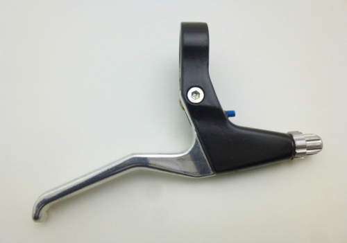 Fahrrad Bremshebel rechts Ø 22,2 mm Alu schwarz silber