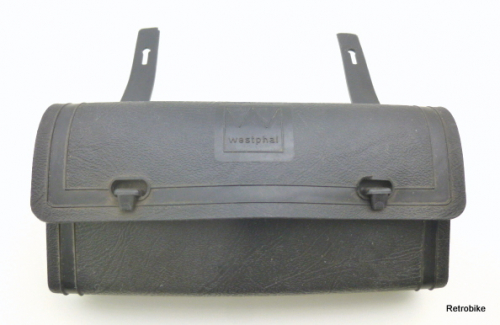 Fahrrad Satteltasche Werkzeugtasche Westphal schwarz 80er Jahre NOS