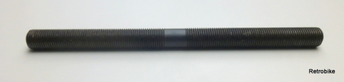 Fahrrad Vorderrad Achse FG 9,5 Gewindestange 3/8" x 26 Vollachse schwarz VR Länge 140mm Sporträder