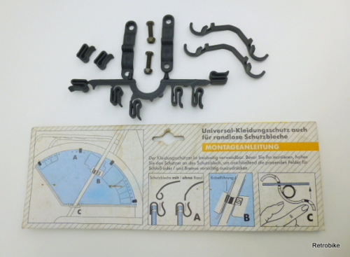 Hebie Universal Kleiderschutz Rockschutz Mantelschoner Kleidungsschutz 26" 28" Räder Set