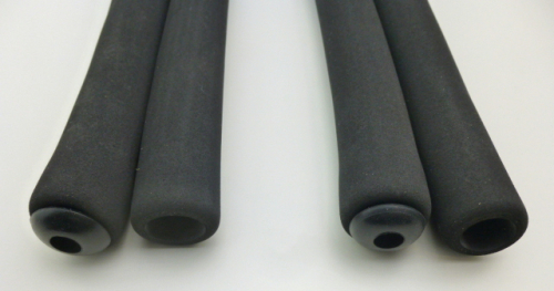 handlebar cover 4-piece set with bar end plugs black aero handlebar multi-functional handlebar horn bar  rowing machine handlebar