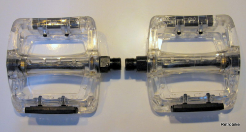 M-Wave Pedale 9/16 Käfig transparent Kunststoff BMX MTB