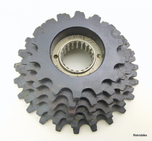 Maillard Atom 77 Compact freewheel sprocket 6 speed 14 to 24 teeth cogs BSA black 6 speed  NOS