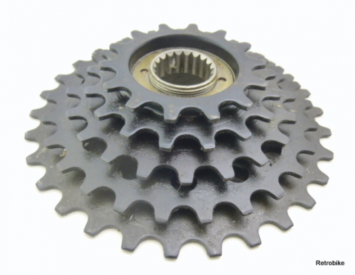 Maillard Atom free wheel sprocket 5 speed cogs 14 to 30 teeth BSA 60s NOS
