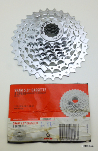 SRAM 5.0 PowerGlide II PG -850 Steckkranz Zahnkranz 8 fach silber 11-32 Zähne MTB ATB