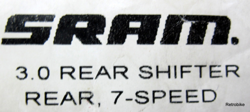 SRAM 3.0 rear shifter 7 speed  twist shifter