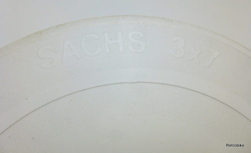 Sachs 3x7 Gang Speichenschutzscheibe Dual Drive Kunststoff durchsichtig
