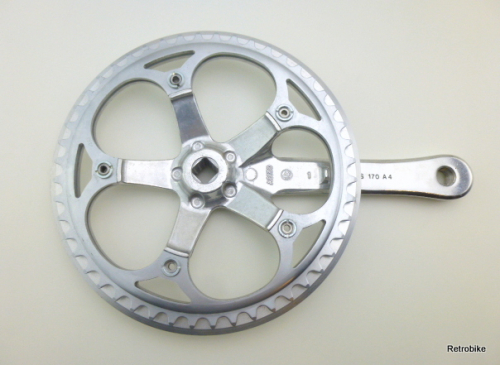 Sachs AC130 Rennrad Kurbel 1 fach 48 170 Alu Hosenschutzring bash guard