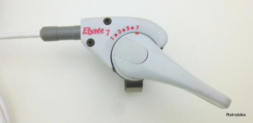 Sachs Huret Elysee thumb lever 7 speed rear derailleur shift cable outer casing white road bike set 90s