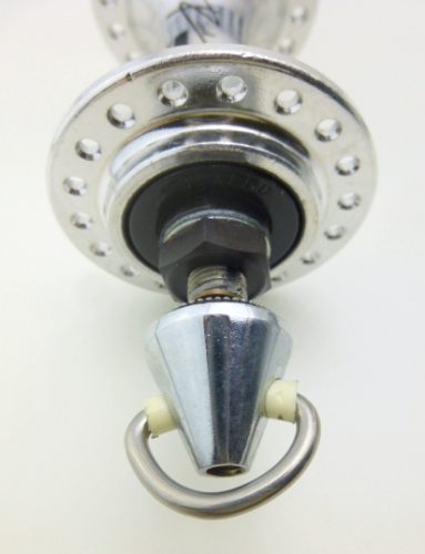 Sachs Maillard Rival 7000 Vorderrad Nabe alu poliert Speiche 36 Loch Schnellspanner quick release Rennrad 80er Jahre NOS