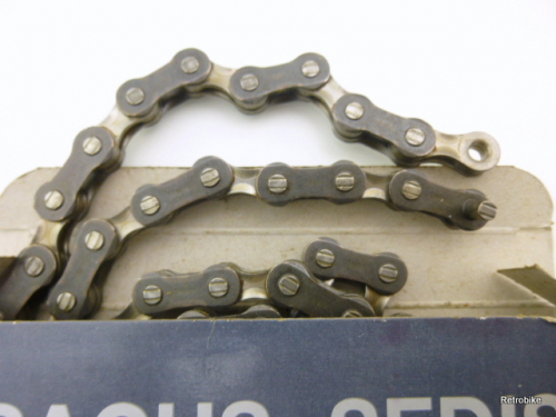 Sachs Sedis Sedisport GTS 1/2 x 3/32" 118 links Kompakt Kette Fahrradkette Noir Index System 80er Jahre NOS